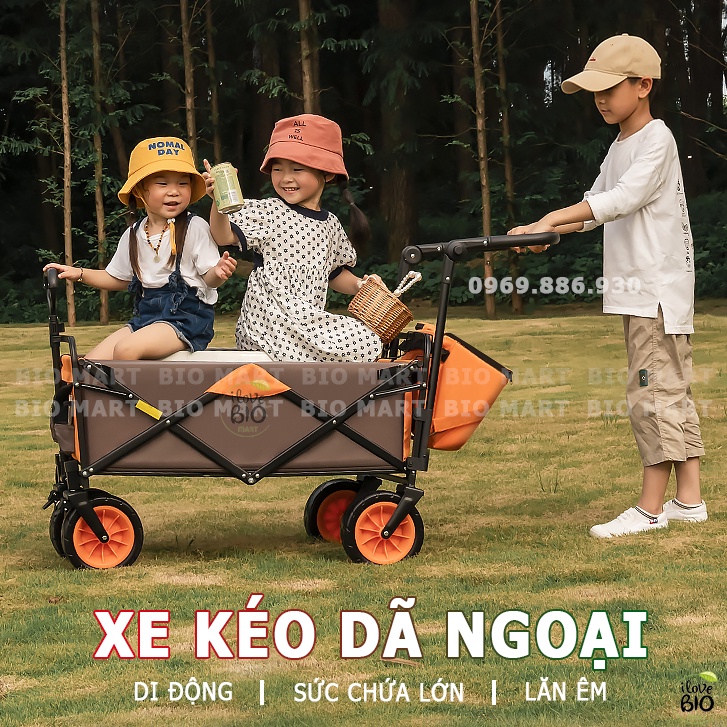 Xe Kéo Dã Ngoại Gấp Gọn BrotherWalking – Xe Kéo Đẩy Đựng Đồ Du Lịch Dã Ngoại Sức Chứa 100Kg - P020