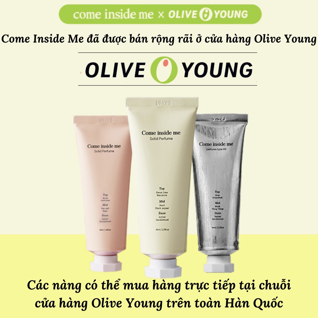 Nước Hoa Khô Come Inside Me Nước Hoa Nữ Thuần Chay Hương Thơm Nhẹ Nhàng Sang Trọng 40ml - KOBE YOUNG