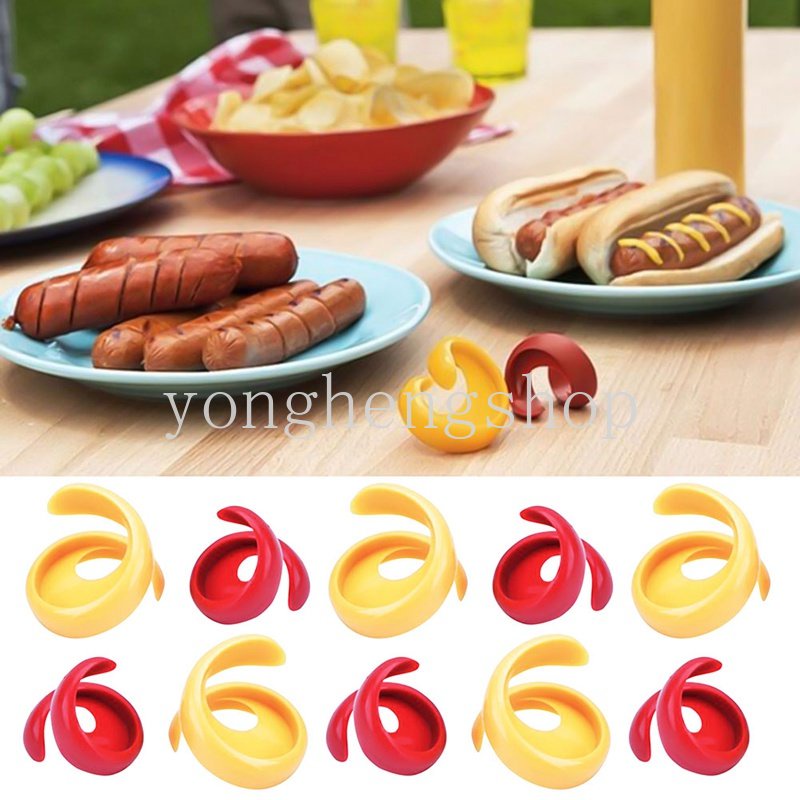 Set 2 Dụng Cụ Cắt Xúc Xích Xoắn Ốc Tiện Lợi