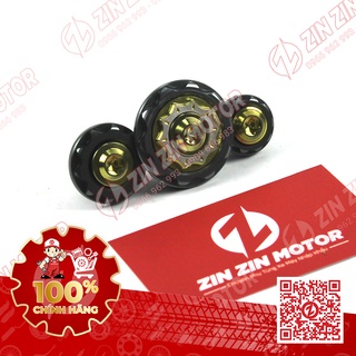 Ốc Mâm Lửa CNC Vàng - Satria FI, Raider FI - PV-Technik