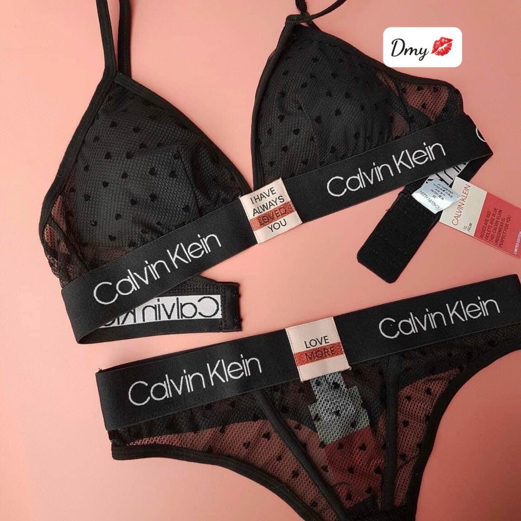 Bộ Đồ Lót Ren Mềm Quyến Rũ Không Gọng Siêu Sexy CK, đồ lót hàng quảng châu cao cấp 3 màu đen hồng trắng