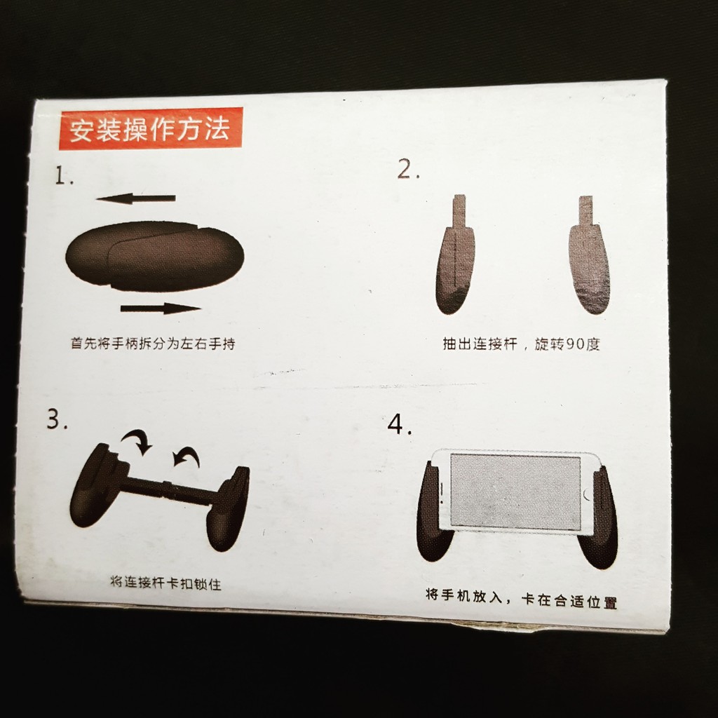 Tay cầm kẹp điện thoại gamepad tay cầm chơi game liên quân, game PUBG ROS dạng trứng hộp giấy