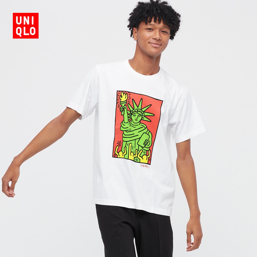 Áo Thun Tay Ngắn In Chữ Keith Haring Cho Nam Nữ 446367