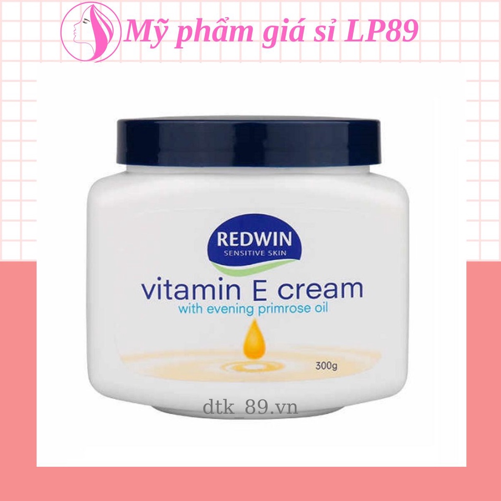 Kem dưỡng thể, Kem dưỡng ẩm Redwin Vitamin E Cream 300g Úc chính hãng