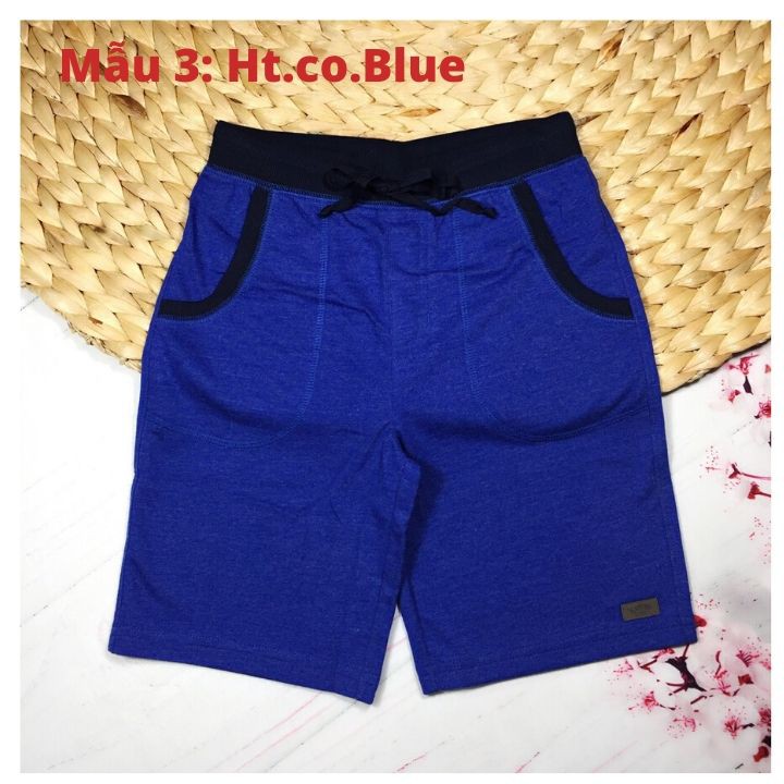 Quần short cotton cho bé trai từ 15-48kg. Thun cotton thoáng khí- Tomchuakids