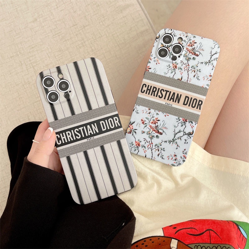 ! Dior! Ốp điện thoại bảo vệ Camera họa tiết đáng yêu cho iPhone 12/12Pro 12 11 Pro Max iPhone 7/8 Pro X XR XS