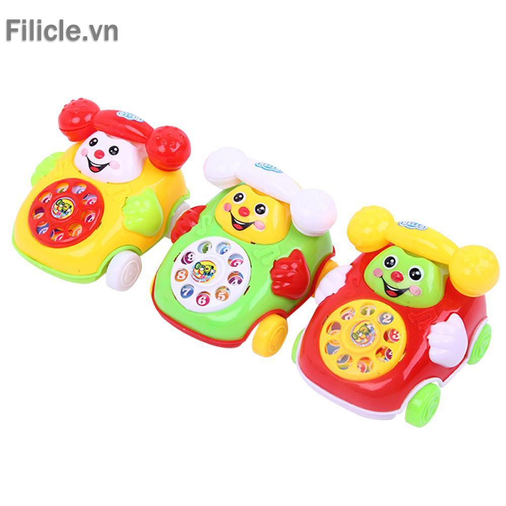 Đồ chơi Plastic Smile Cartoon Simulation Phone Car Educational Infant Kids Toy Gift