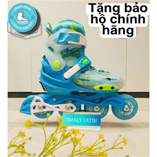 Giày patin Calary C3 màu xanh cá tính, cao cấp