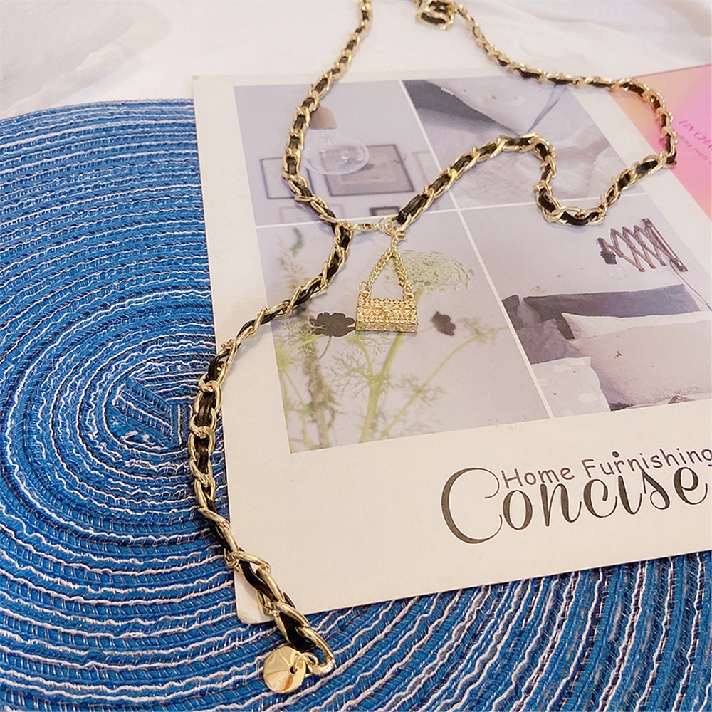 Thắt Lưng Dây Xích Phối Khóa Kim Loại Màu Vàng Đồng Sang Trọng Thời Trang Cho Nữ