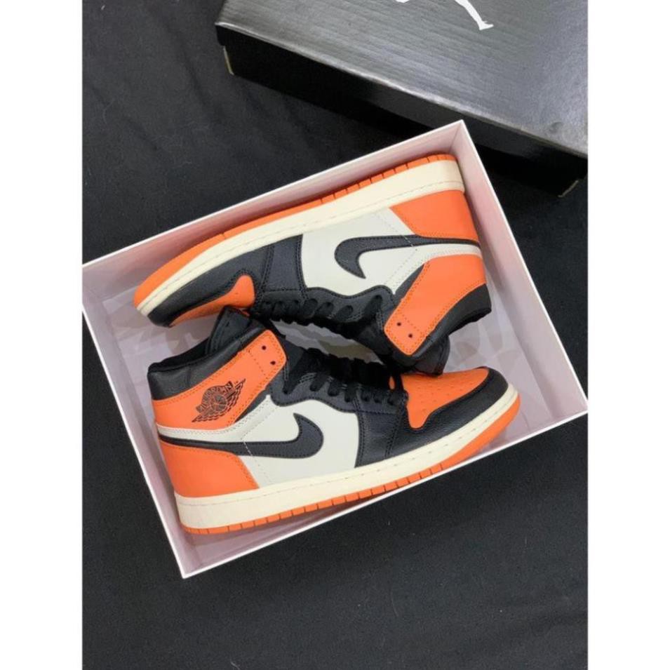 Giày NlKE Đen cam cao cổ chuẩn 1:1 - Full bill/box cực chất | BigBuy360 - bigbuy360.vn