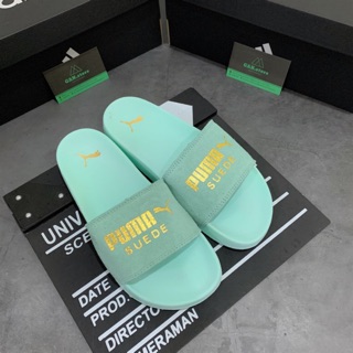 Dép puma xanh ngọc 💓 freeship 💓 đế êm quai da lộn