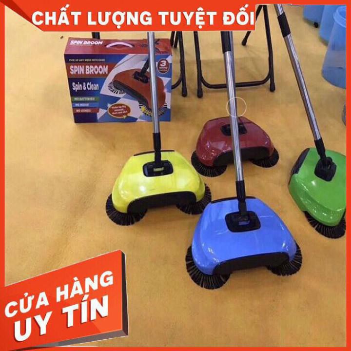 Chổi quét nhà hút bụi thông minh xoay 360 độ