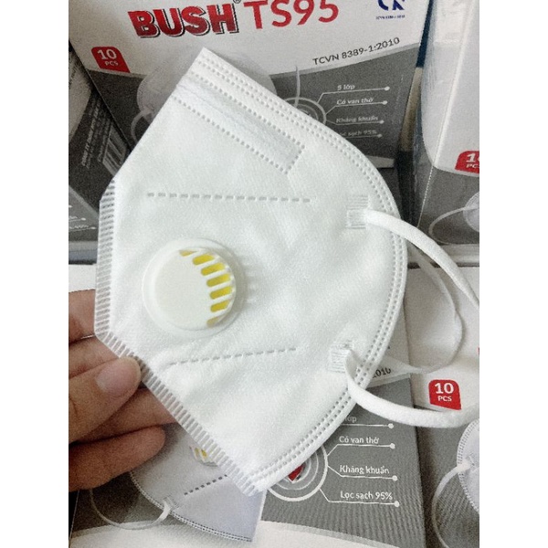 Khẩu Trang Van Logo Dập BUSH TS95 ( Hàng Công Ty ) 10C/1 Hộp