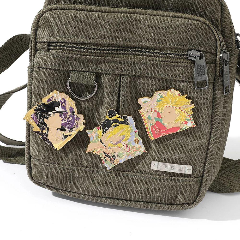 QQMALL Ghim Cài Áo Kim Loại Hình JoJo Bizarre Adventure