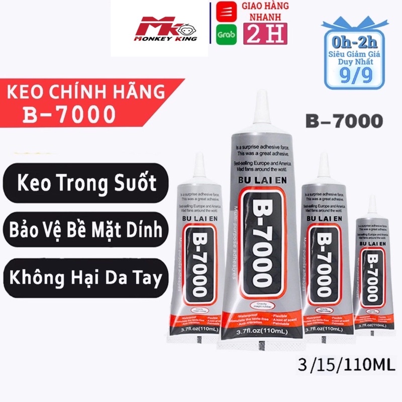 Keo dán màn hình điện thoại, keo viền điện thoại, keo B-7000, keo T-7000 - Shops Monkey King