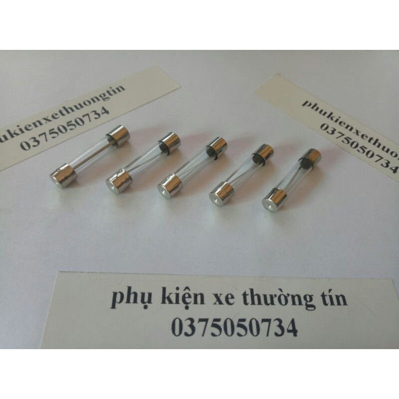 Cầu chì ống thủy tinh loại TO 30x6 mm (nhiều thông số để lựa chọn)