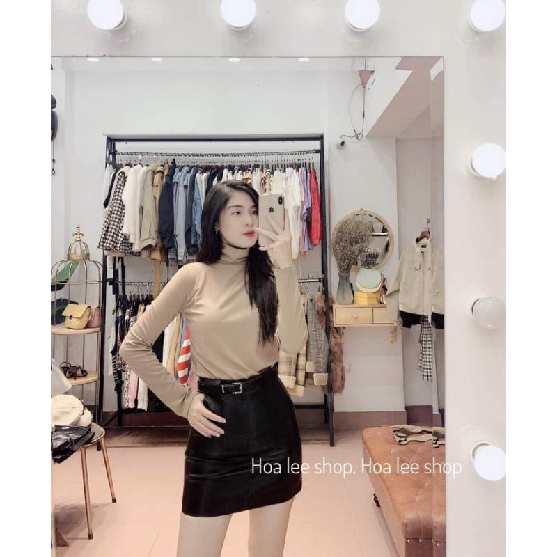 chân váy da sang chảnh [limtau]