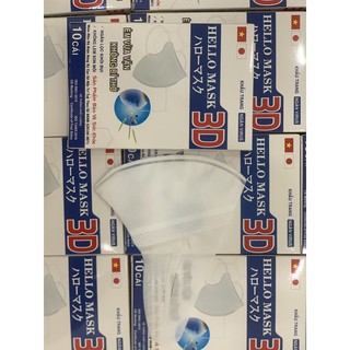 Khẩu Trang 3D Hello Mask (Hộp 10 cái)