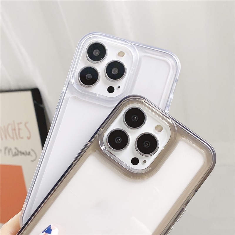 Ốp lưng trong suốt chống va đập cho iphone 13 pro 12 pro max chống vỡ Khung TPU iphone 11 pro xs max xr x / xs 7 8 plus acrylic cứng