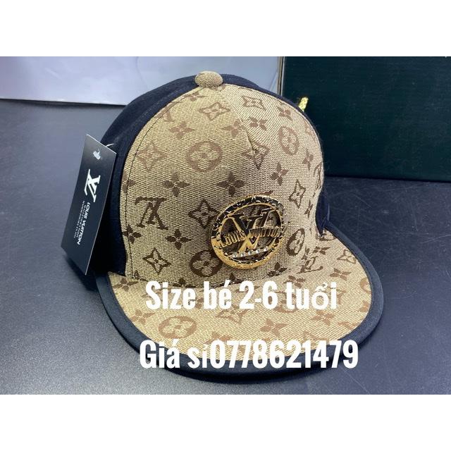 Nón kết snapback trẻ em 2 - 6 tuổi vải nhập phối kaki mạc sắt L’ V dành cho bé trai