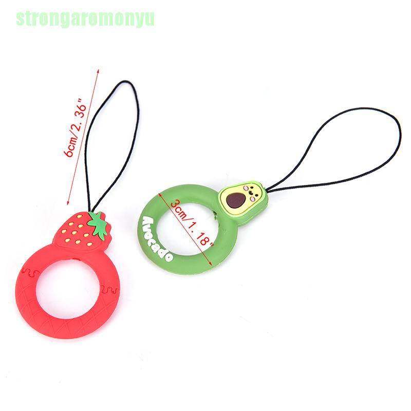 Dây Treo Điện Thoại Bằng Silicon Họa Tiết Hoạt Hình Dễ Thương