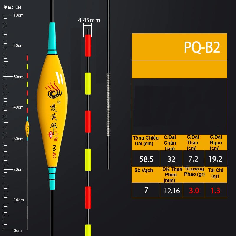 Phao Hố Đấu Quyền Năng Bản Nâng Cấp, Phao Câu Đơn Câu Đài Chất Liệu Nanomet Mã PQ
