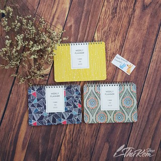 Sổ tay kế hoạch A5 Weekly Planner lò xo ngang có thể dựng để bàn - Blueangel