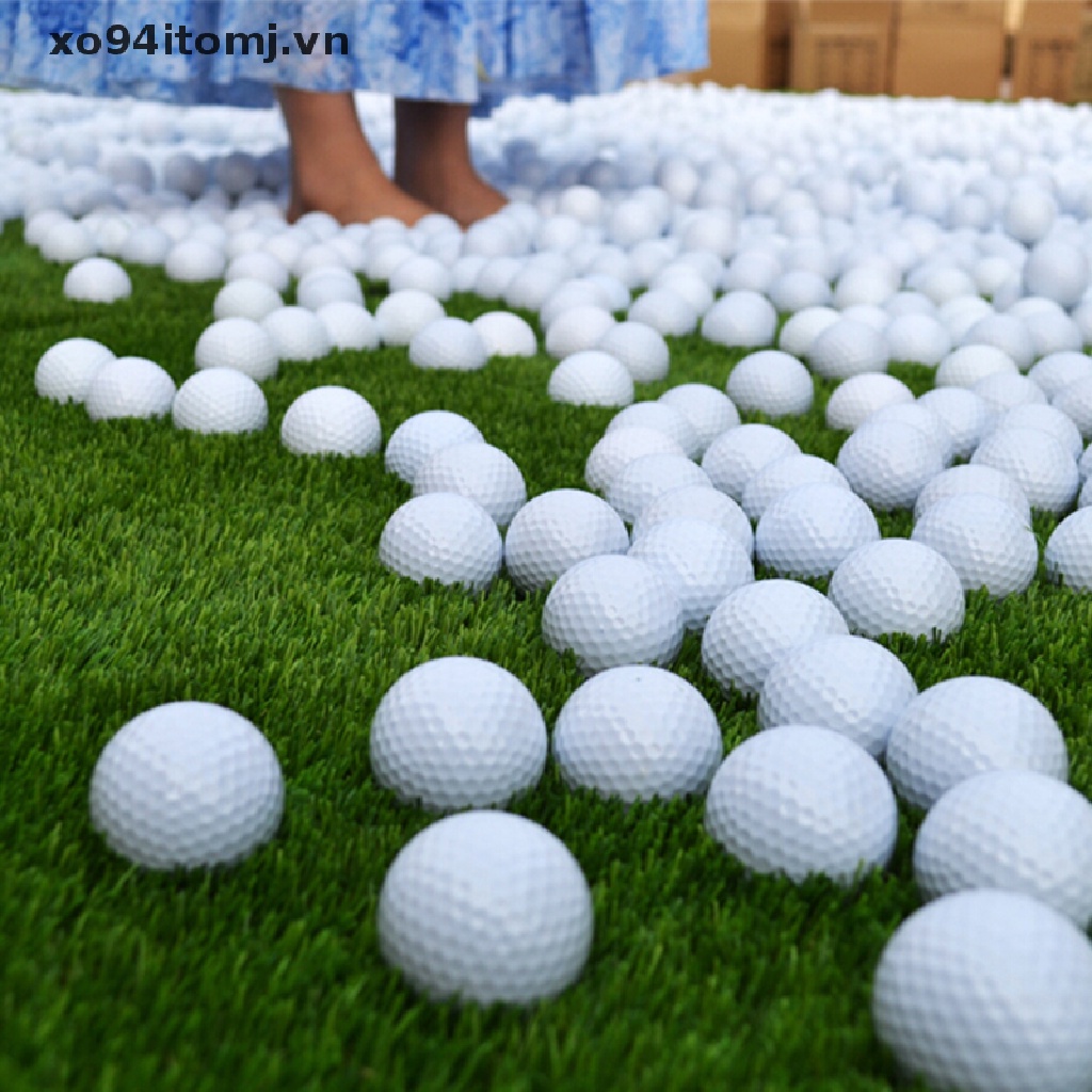 Set 10 Quả Bóng Golf Bằng Xốp PU Màu Trắng Hỗ Trợ Luyện Tập Trong Nhà Và Ngoài Trời