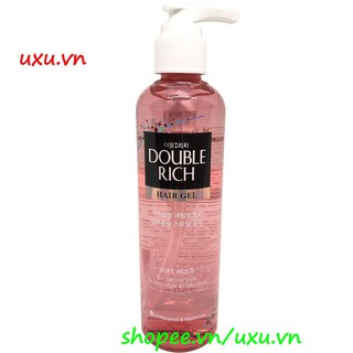 Gel Tạo Kiểu Tóc 250Ml Double Rich Hair Gel Sorf Hold Dưỡng Tóc Và Giữ Nếp Tự Nhiên, Với uxu.vn Tất Cả Là Chính Hãng.