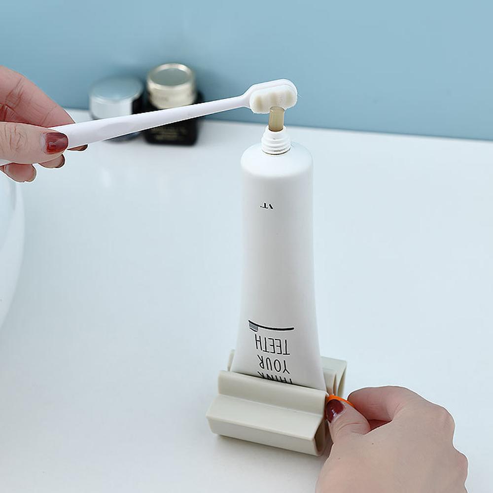 LEISURE Dụng Cụ Cuộn Tuýp Kem Đánh Răng Bằng Nhựa Có Thể Tái