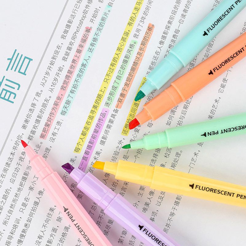 Bút Dạ Quang Hai Đầu Màu Sắc Kẹo Ngọt