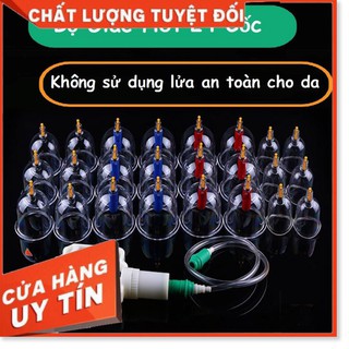 Máy Cạo Gió Giác Hơi, Bộ giác hơi 24 món không dùng lửa NHỰA NGUYÊN SINH, KHÔNG ĐAU RÁT AN TOÀN khi sử dụng ...