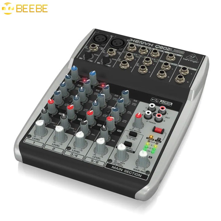 Behringer XENYX Q802USB - Mixer Thu Âm 8 Cổng Bàn Trộn Âm Thanh Mini