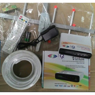 Combo đầu thu mặt đất LTP 1306 kèm anten ngoài trời, 15m dây