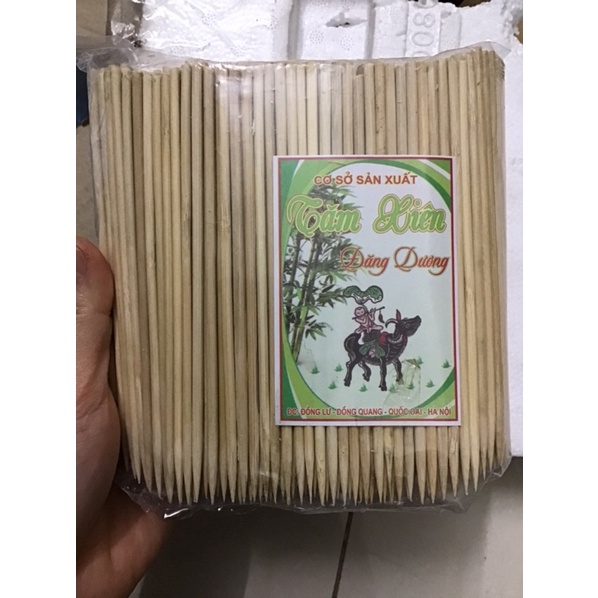 Tăm xiên gói 500g dài 15cm to đẹp