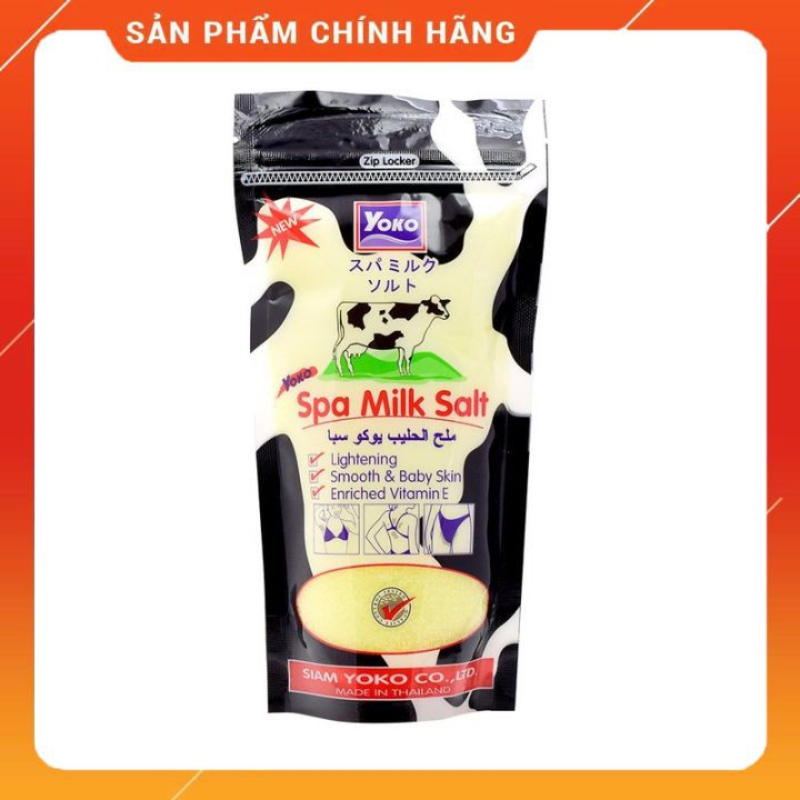 [ Combo 5 gói] Muối tắm Spa tẩy tế bào chết Yoko Thái Lan được chiết xuất từ sữa bò 300g