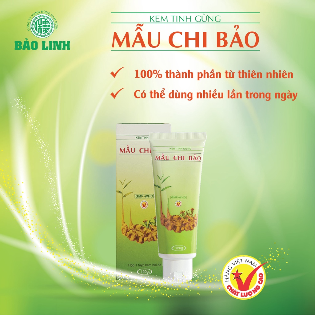 Kem Tinh Gừng Xoa Bóp Bảo Linh Mẫu Chi Bảo 120gr