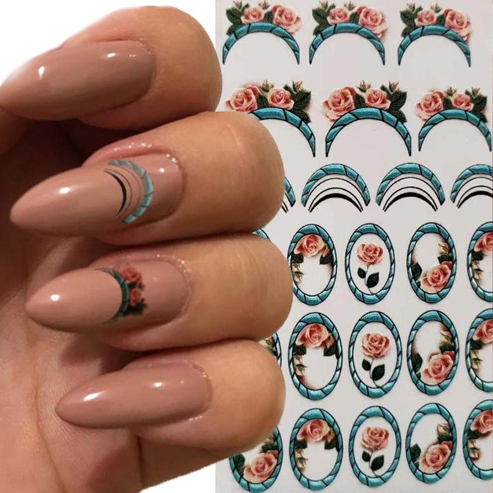 DIACHAVN Sticker Dán Móng Hoạ Tiết Giáng Sinh