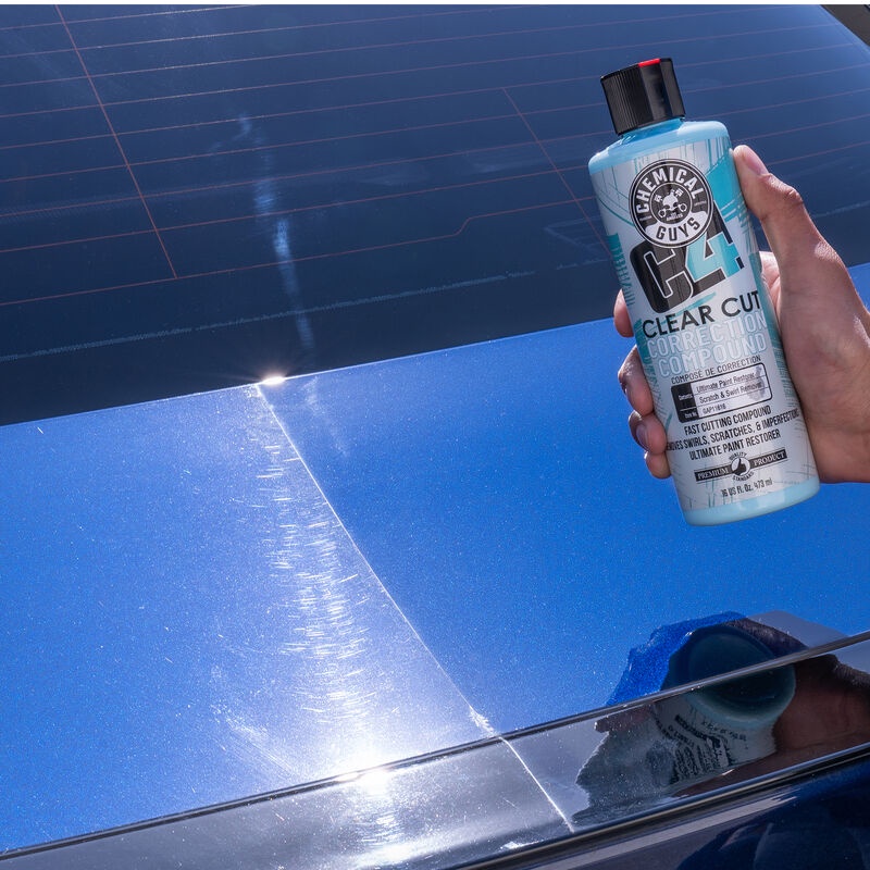 Kem đánh bóng xóa xước nặng Chemical Guys C4 Clear Cut Correction Compound phục hồi bề mặt sơn trở lại như mới - 478ml.