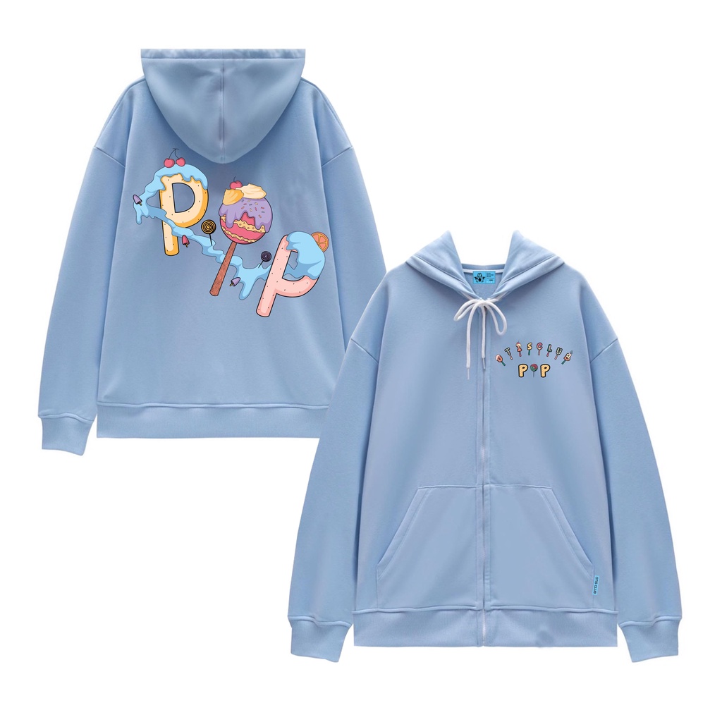 Áo khoác hoodie zip Otis Club - Hoodie zip Candy Pop