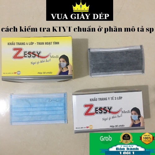 Khẩu trang y tế chuẩn chính hãng ZESSY hộp 50 chiếc