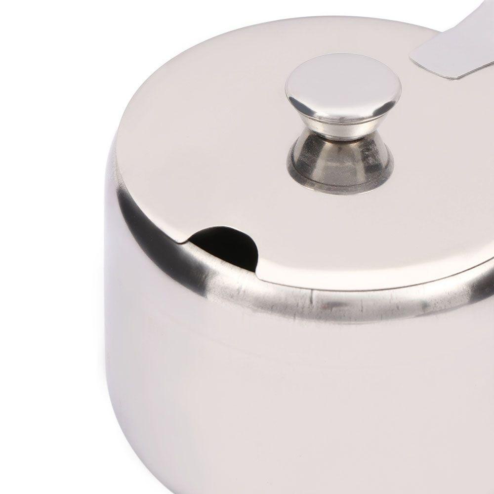 Hộp Đựng Gia Vị Bằng Thép Không Gỉ Có Nắp Và Muỗng Không Từ Tính