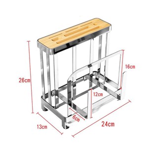 Kệ để dao thớt Inox 304