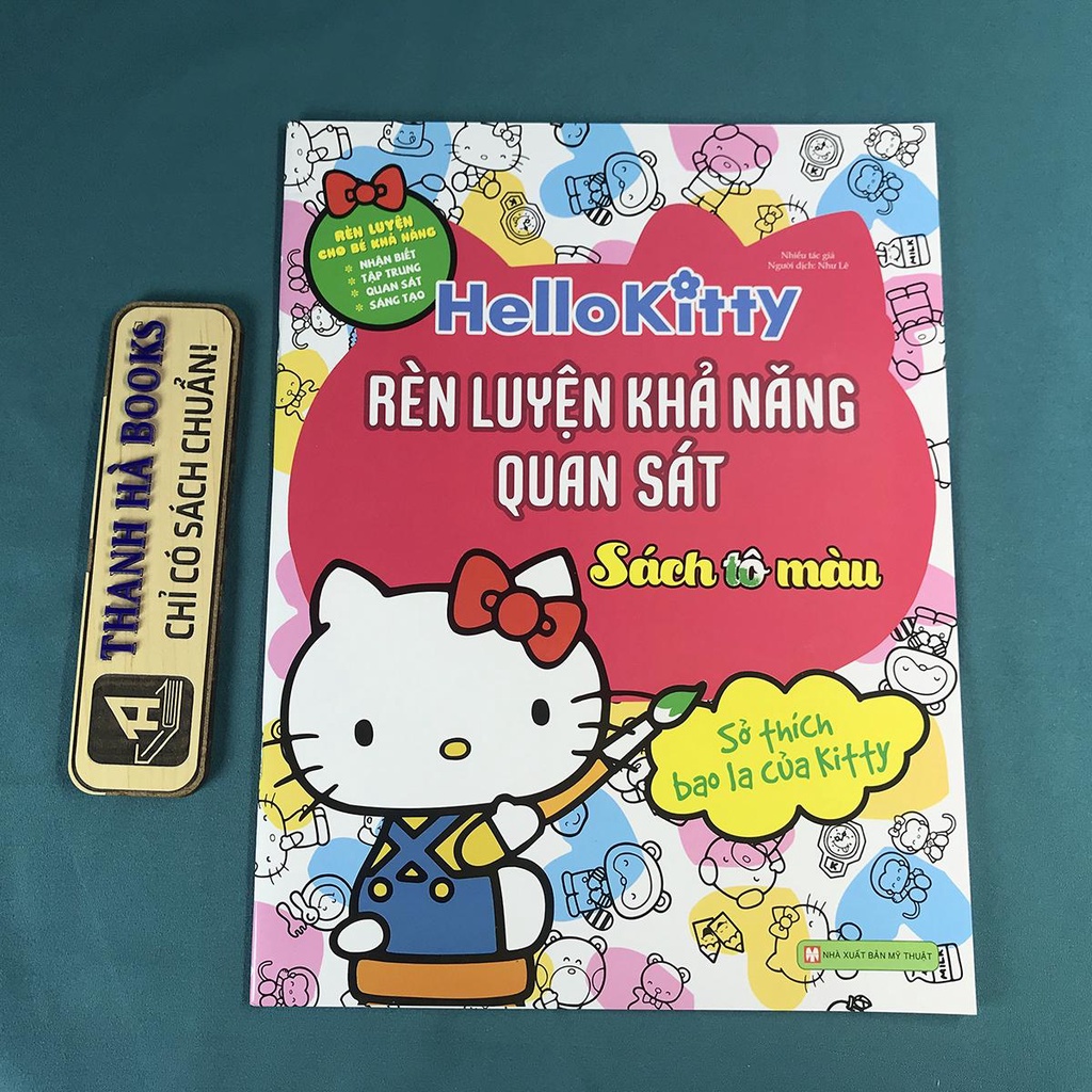 Sách - Hello Kitty - Rèn Luyện Khả Năng Quan Sát - Sở Thích Bao La Của Kitty (Sách tô màu dành cho trẻ 3+)