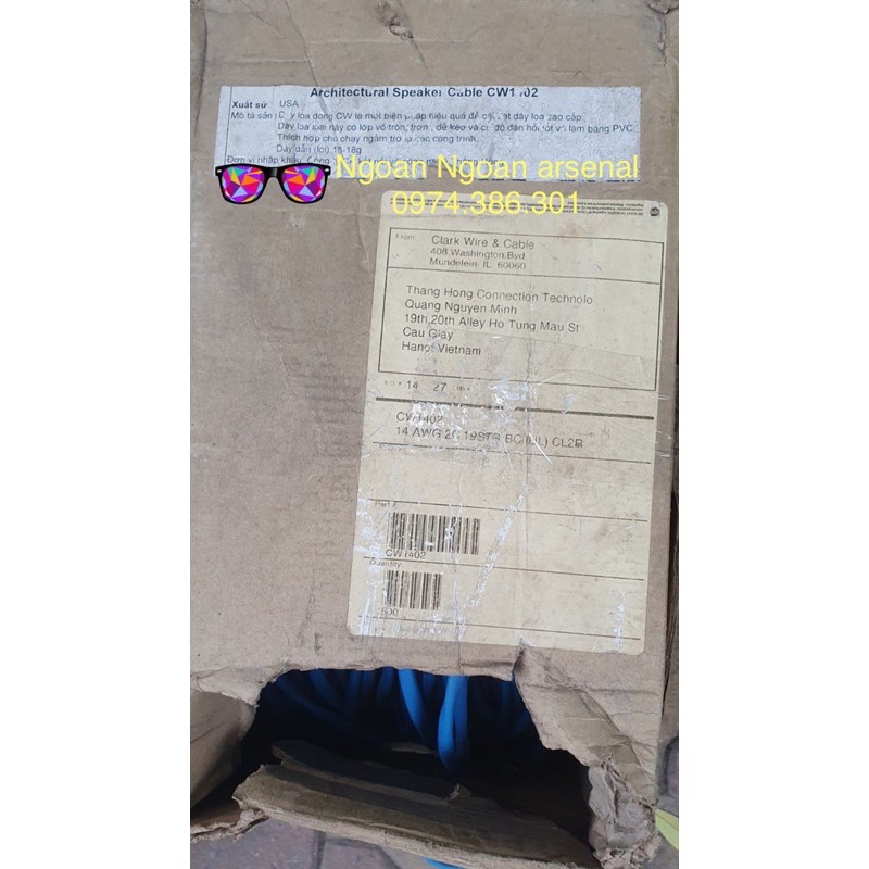 Dây loa tròn nhập khẩu chính hãng USA hãng CLark wire