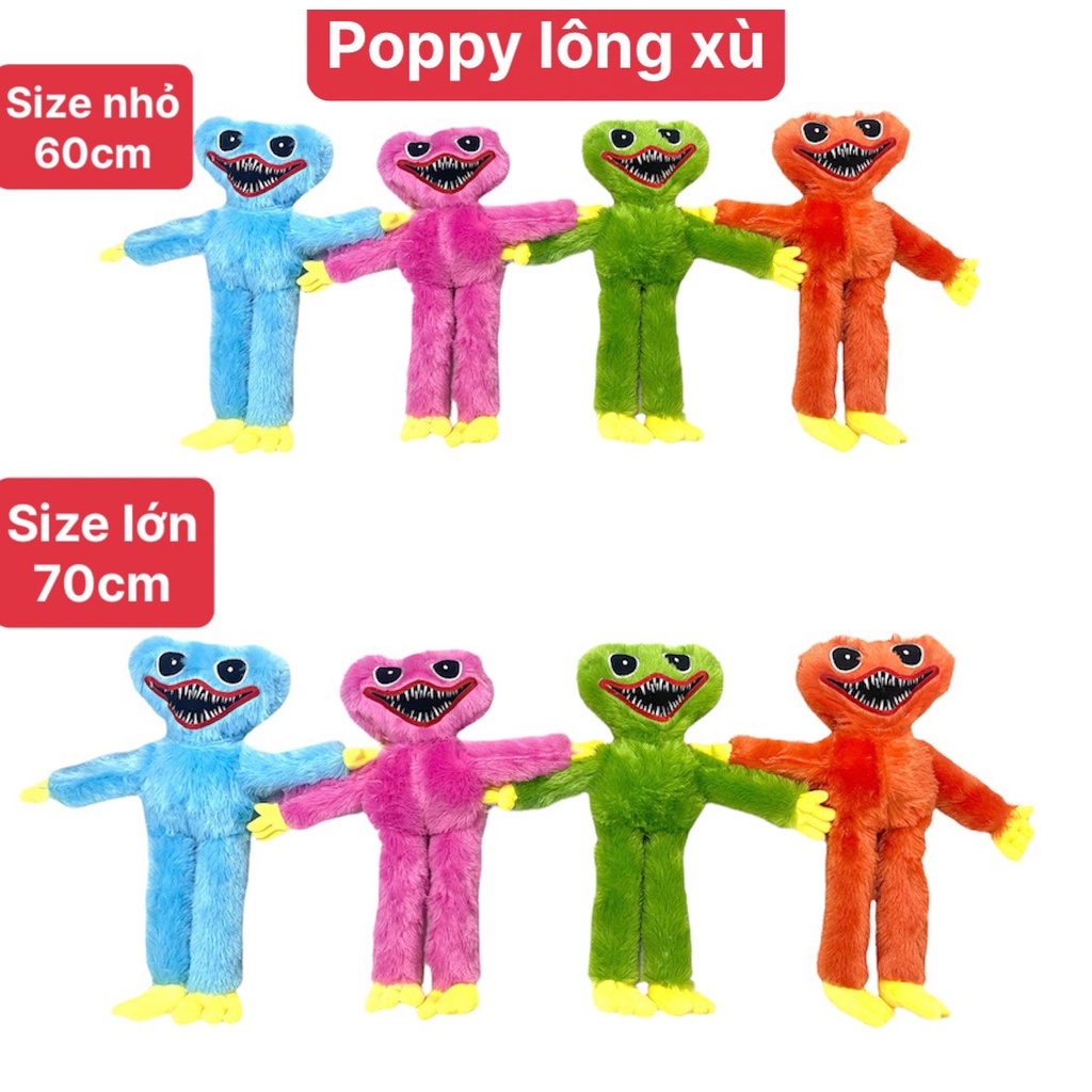 Thú nhồi bông hình nhân vật Huggy Wuggy  trong game Poppy Playtime dành cho trẻ