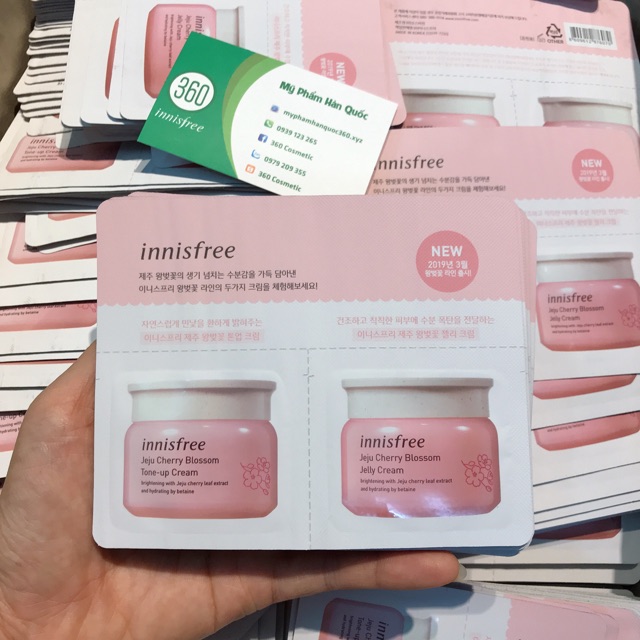 COMBO 50 set kem dưỡng hoa anh đào Innisfree 1mlx2 gói