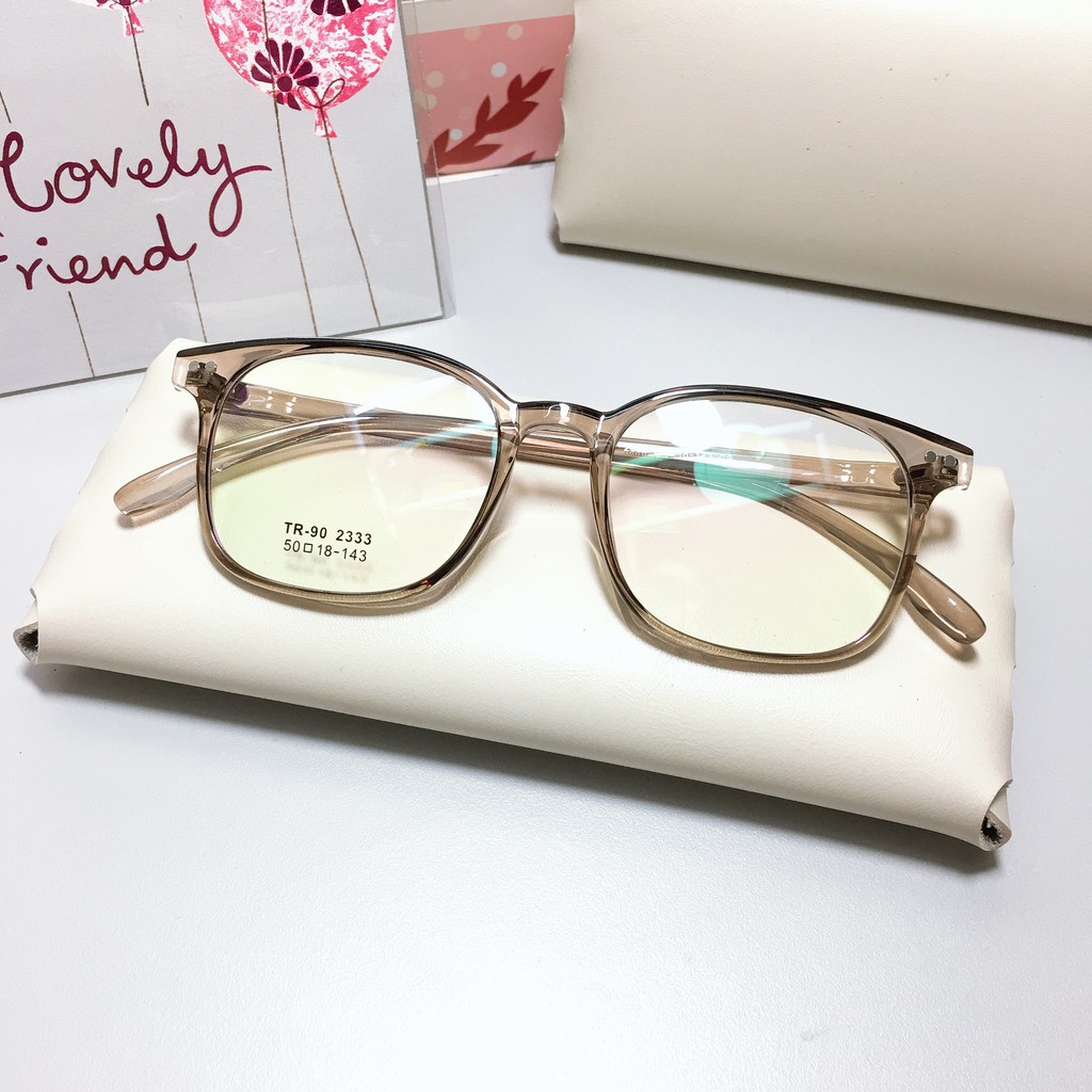[Gía siêu rẻ]  Gọng kính vuông 2333 nhận cắt mắt cận viễn loạn