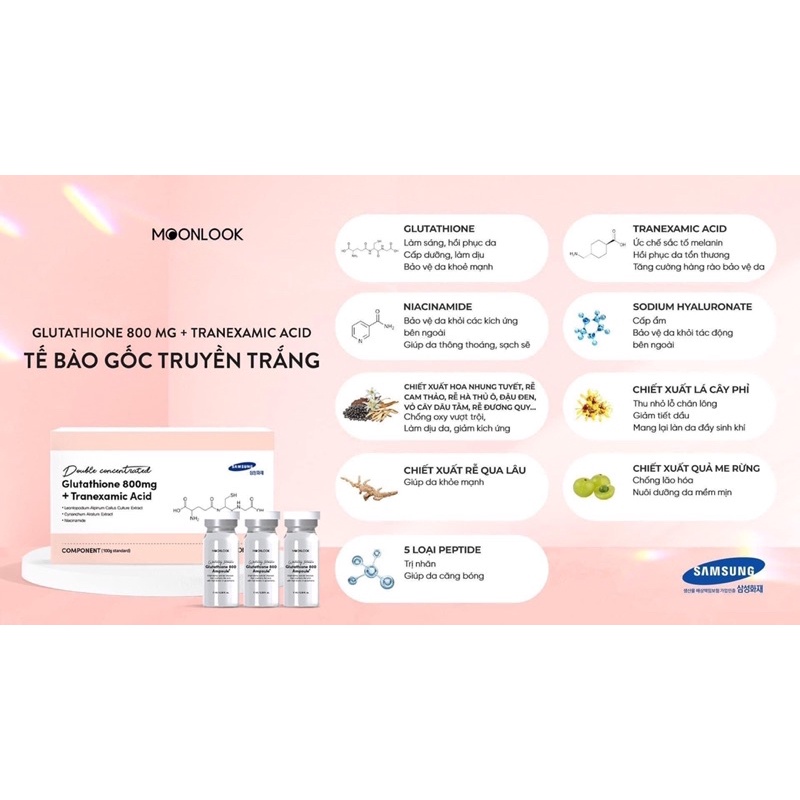 Tế bào gốc truyền trắng MoonLook phiên bản cao cấp