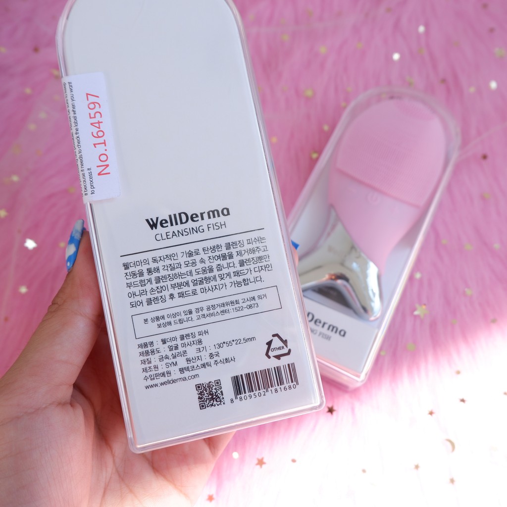[Mã COS1505 giảm 8% đơn 300K] Máy rửa mặt WellDerma hình con cá nhỏ gọn, tiện dụng Cleansing Fish Hàn Quốc NPP Shoptido | BigBuy360 - bigbuy360.vn